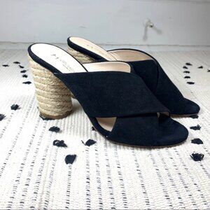 Grigiarancio Espadrille Chunky Wrapped Suede Heel